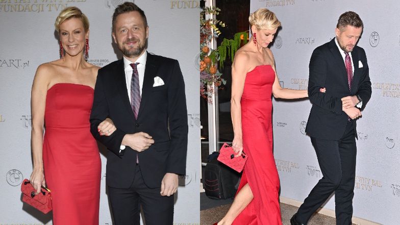 Anita Werner w krwistoczerwonej sukni melduje się na Balu Fundacji TVN. Klasa? (ZDJĘCIA)