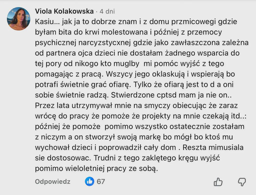 Komentarz Violi Kołakowskiej