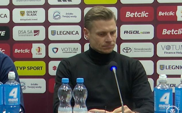 Łukasz Piszczek po meczu z Miedzią Legnica / fot. Miedz TV