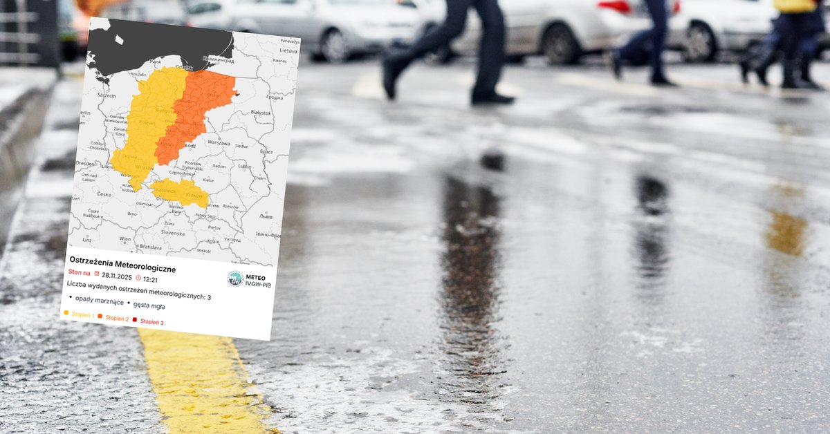 IMGW alarmuje w sprawie gołoledzi. Wydano pomarańczowe alerty - Onet