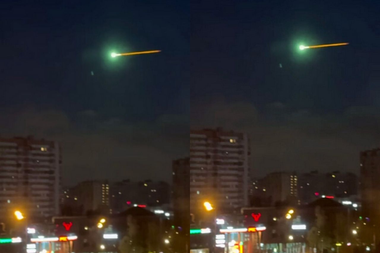 Tajemnicza kula ognia. Była na niebie nad Moskwą