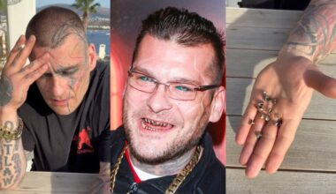 Różowowłosy syn Angeliny Jolie i Brada Pitta w spodniach w kwiatki wraca do domu z dyskontu. Podobny do sławnych rodziców? (ZDJĘCIA)