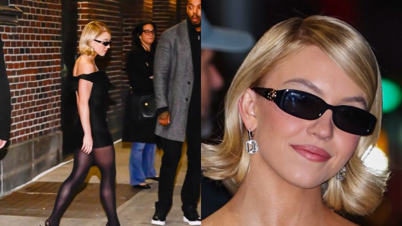 Sydney Sweeney w czarnej mini. Figura godna pozazdroszczenia?