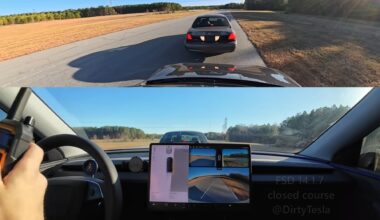 Tesla FSD kontra wariat na drodze [wideo]. Szybkie reakcje, żadnego stresu, właściwie bez wpadek | SAMOCHODY ELEKTRYCZNE