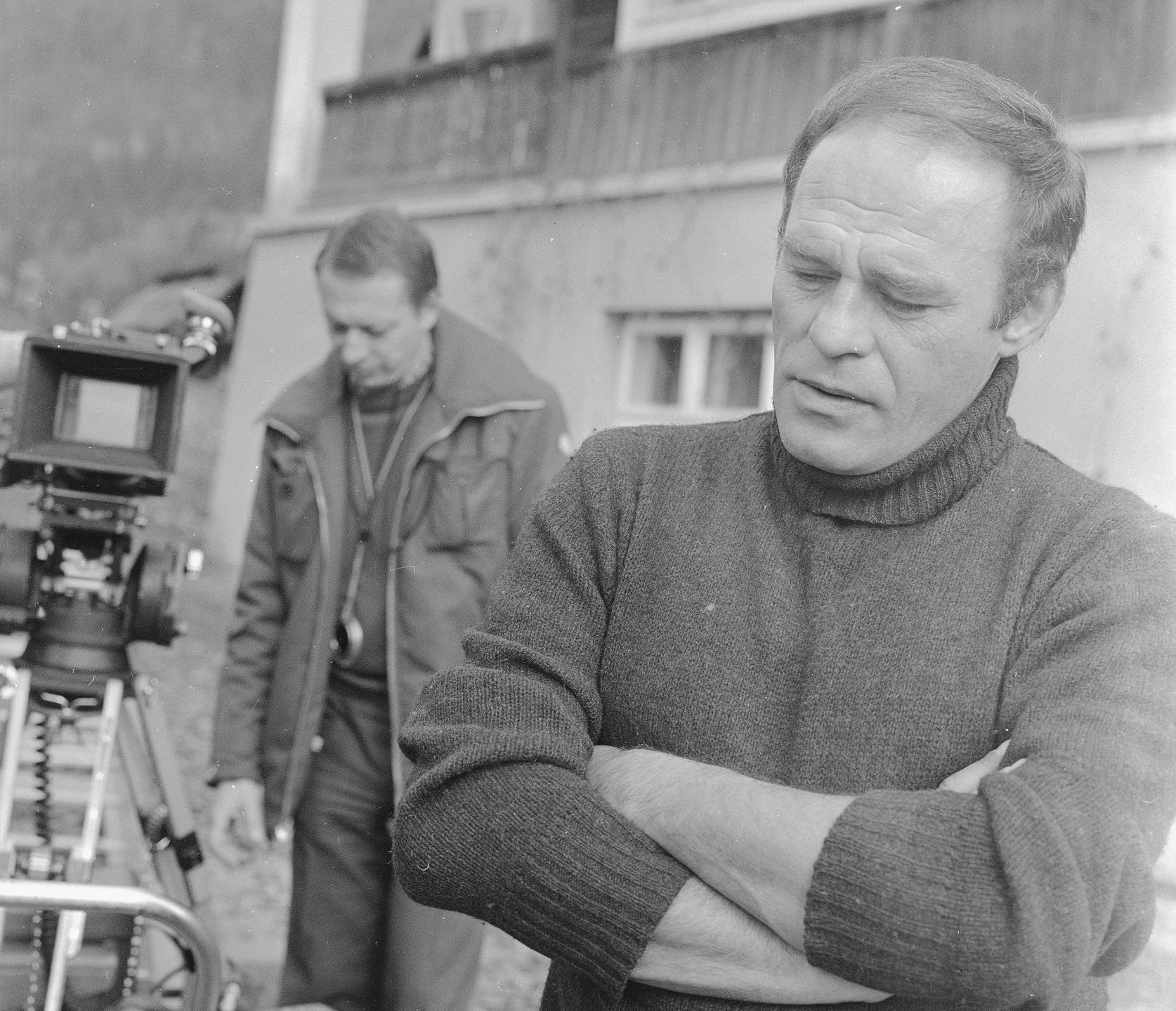 Roman Wilhelmi i operator Jacek Zygadło, 1980 r.