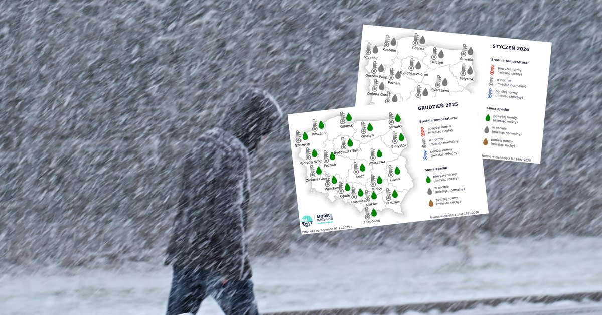 Grudzień ma być miesiącem wilgotnym
