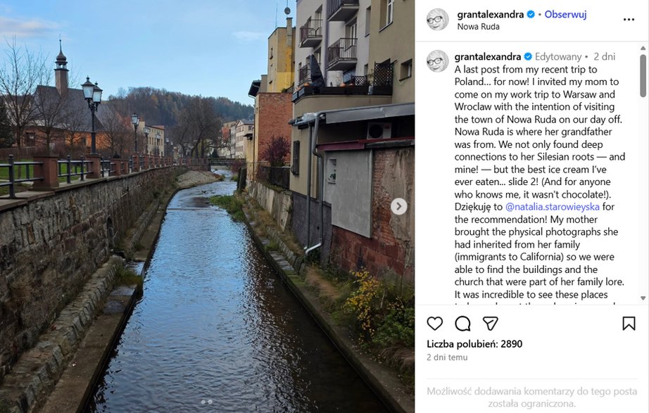 Alexandra Grant w Polsce