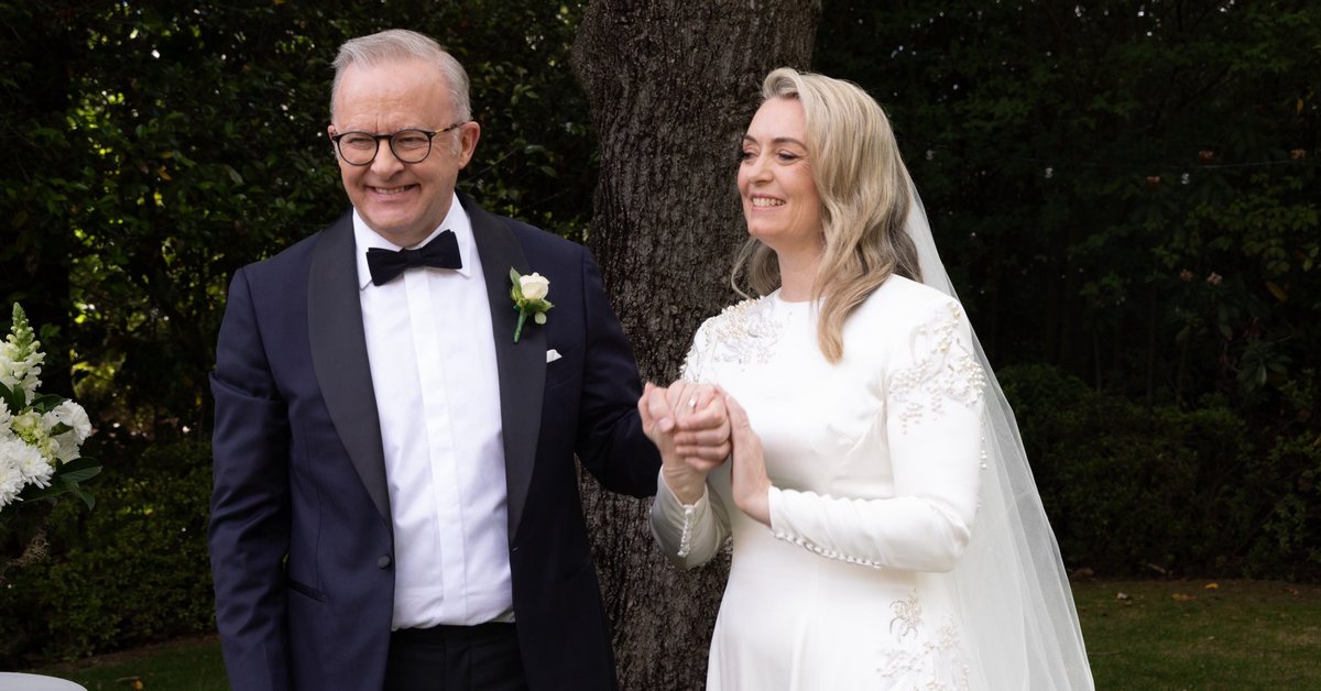 Premier Australii Anthony Albanese poślubił Jodie Haydon. "Mieliśmy szczęście"