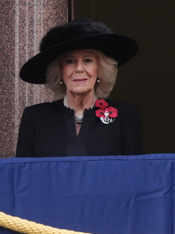 Królowa Kamila na obchodach Niedzieli Pamięci w Londynie