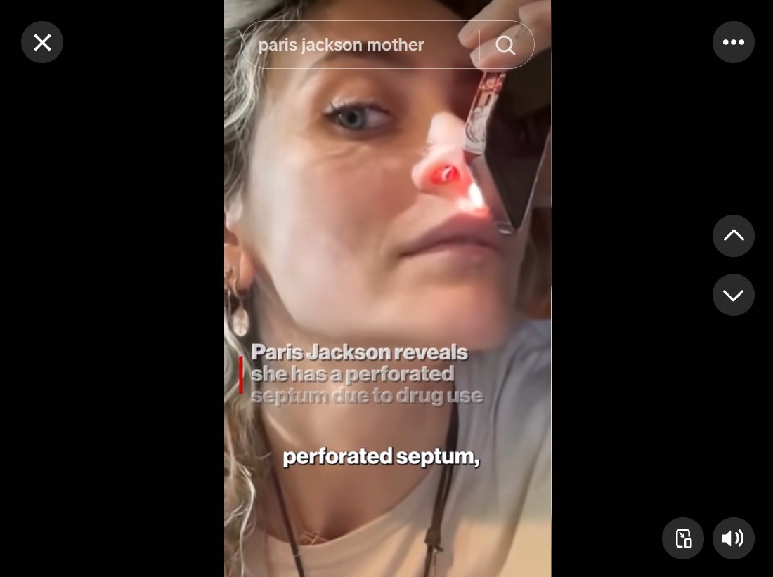 Paris Jackson na TikToku