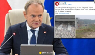 Uszkodzenie torów na Mazowszu. Donald Tusk: niewykluczone, że mamy do czynienia z aktem dywersji