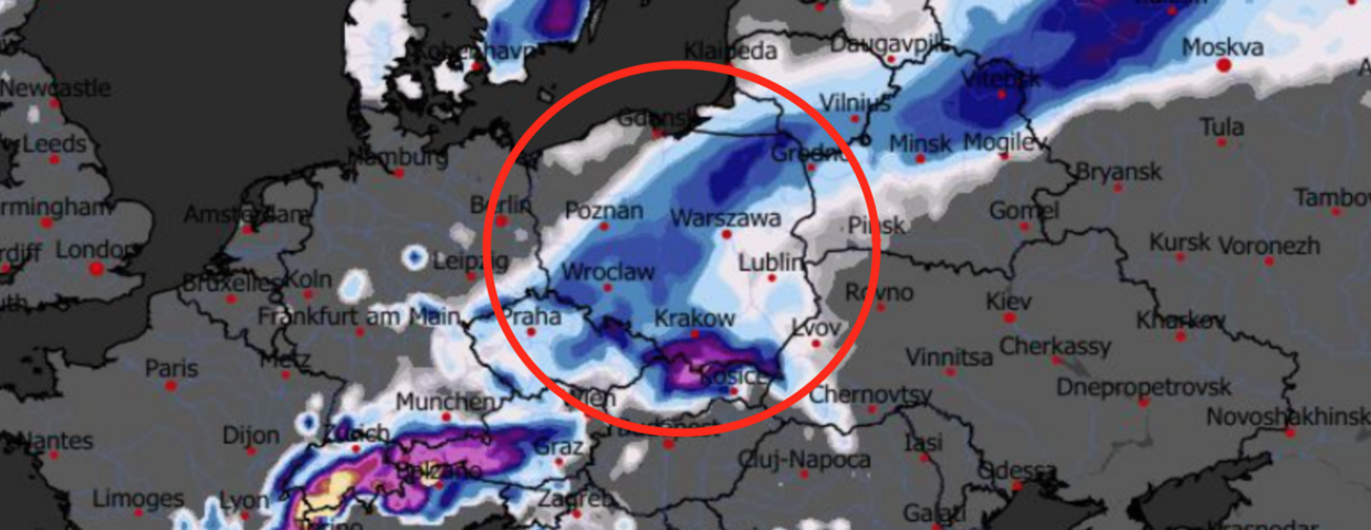 Radar wykrył groźne zjawisko nad Polską. Polacy muszą być gotowi