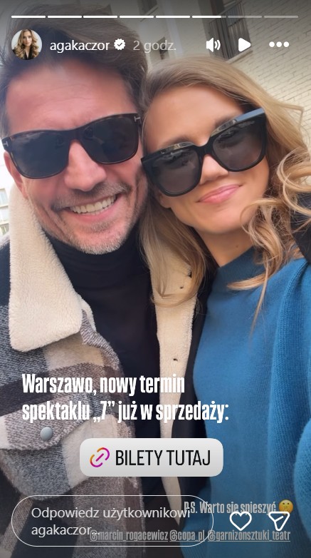 Agnieszka Kaczorowska i Marcin Rogacewicz