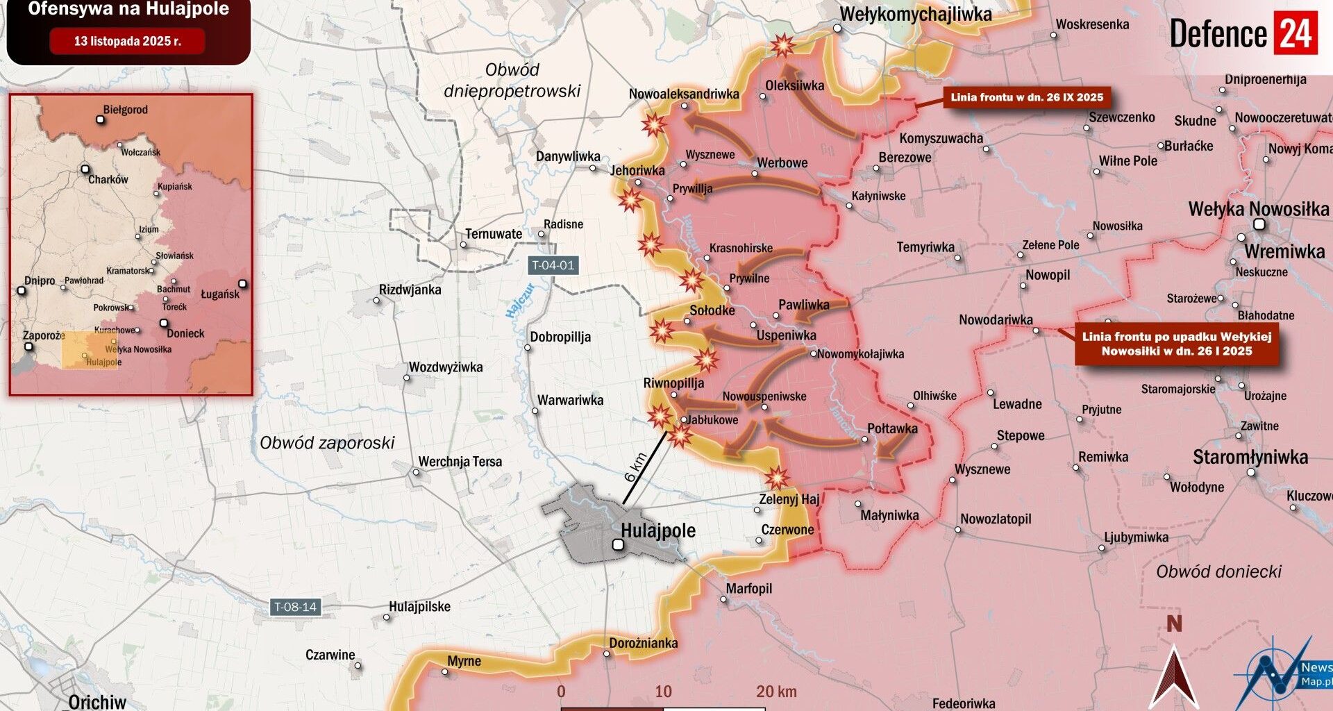 Kryzys na Zaporożu. Rosja przełamuje obronę Ukrainy