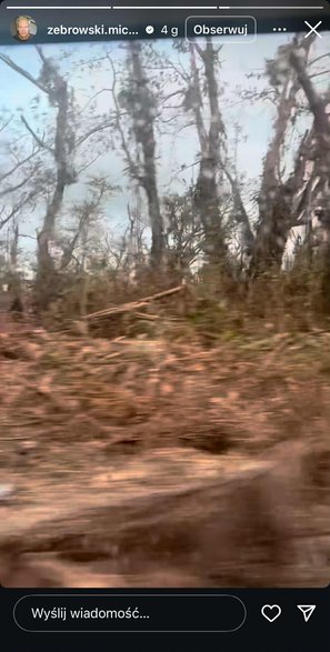 Screen z profilu Michała Żebrowskiego na Instagramie