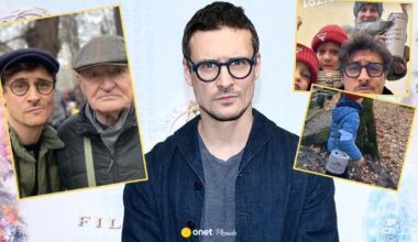 Mateusz Damięcki kwestuje z rodziną na Powązkach. Tak wygląda grób jego ojca