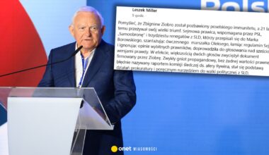 Leszek Millera uderza w Zbigniewa Ziobrę. Wypomniał mu raport sprzed lat