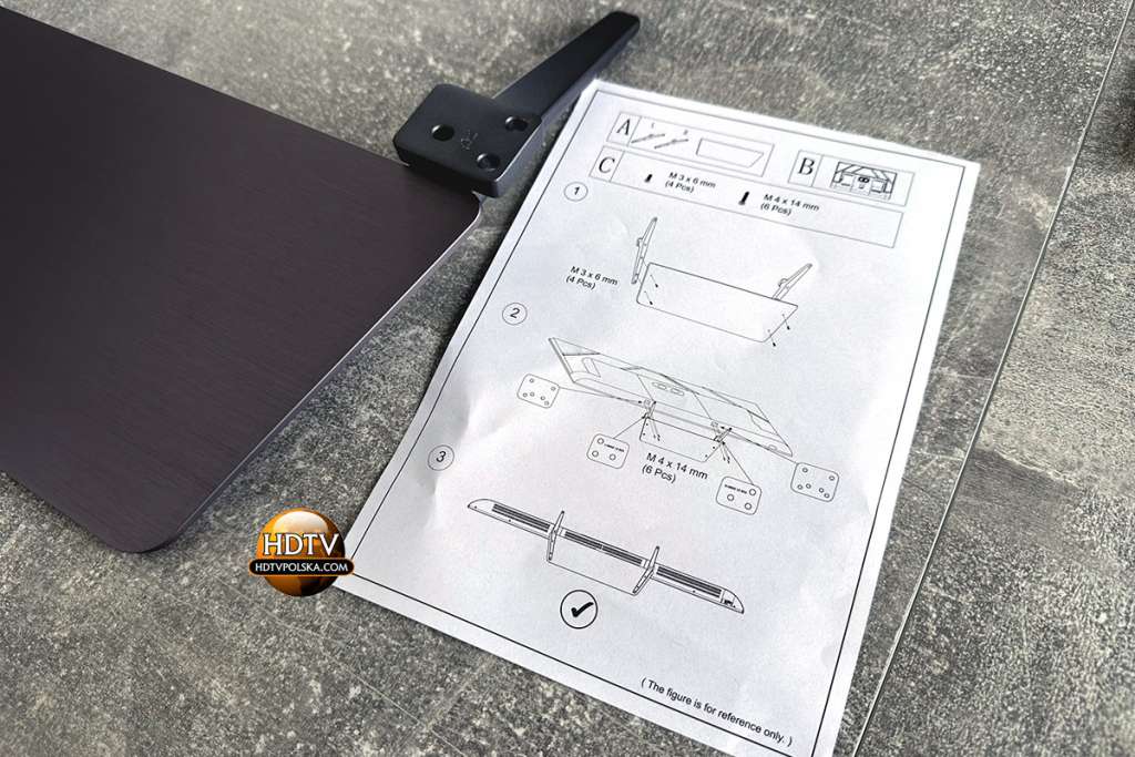 Instrukcja składania podstawy do telewizora Haier M95