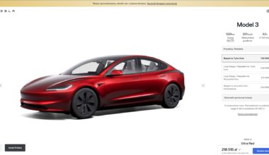 Wzrosła cena Tesli Model 3 Napęd na Tylne Koła / RWD. To może być ostatni moment na zakup tego wyposażenia z tą baterią | SAMOCHODY ELEKTRYCZNE