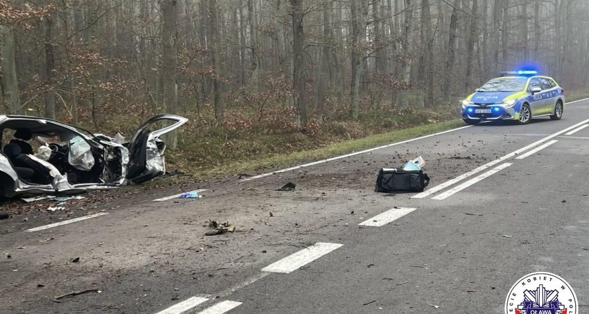 Tragiczny wypadek na Dolnym Śląsku. Nie żyje młody kierowca, policja apeluje