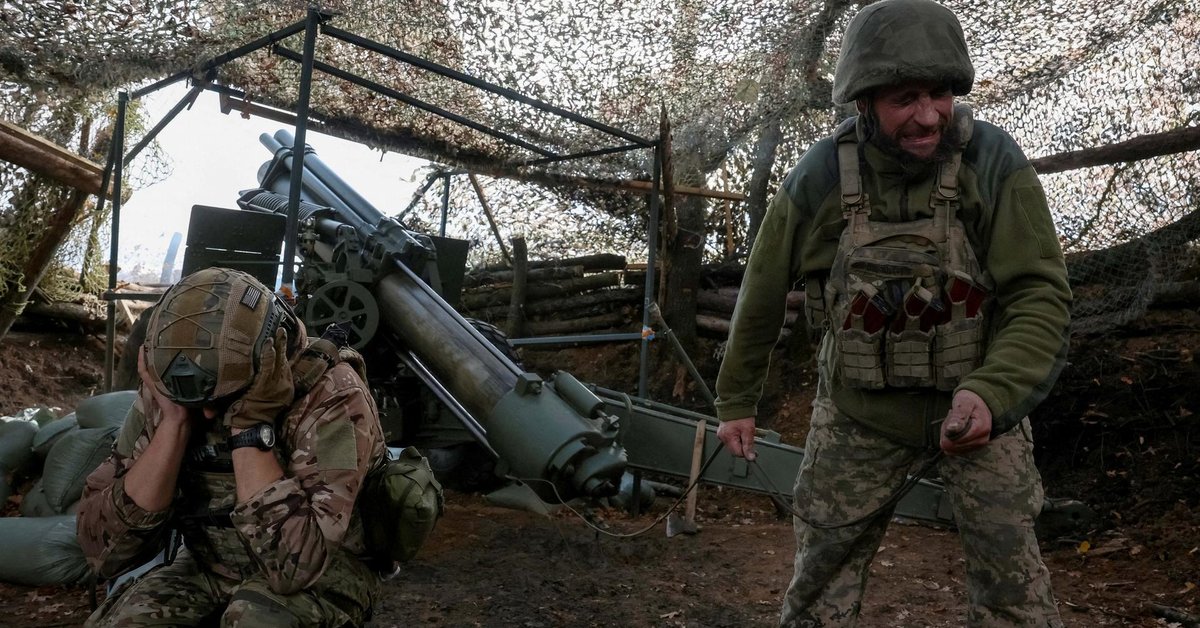 Ukraińscy artylerzyści w pobliżu Pokrowska w październiku 2025 roku