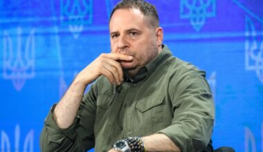 Szef gabinetu prezydenta Ukrainy Andrij Jermak podczas forum "Ukraina 2024. Niepodległość", Kijów, Ukraina, 27 sierpnia 2024 r.