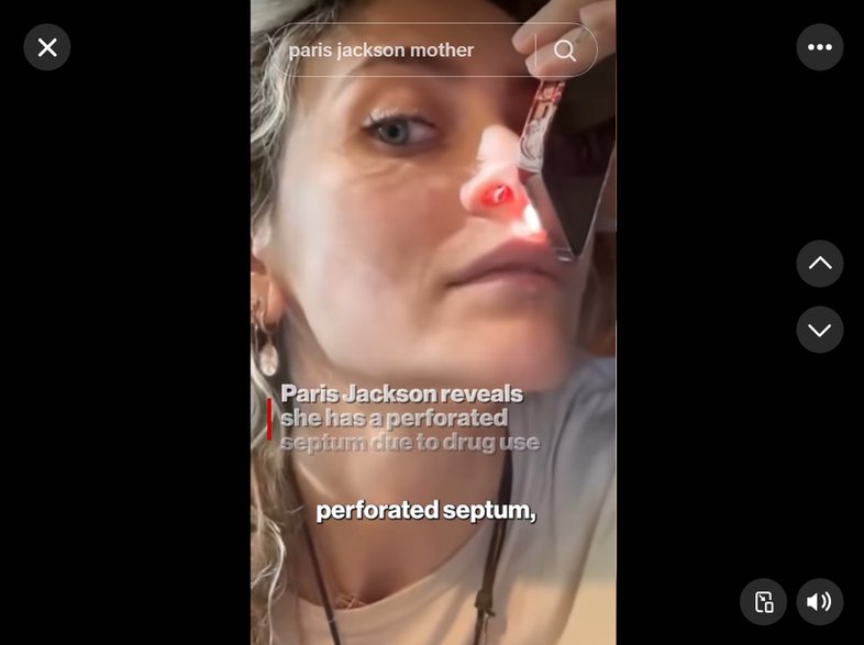 Paris Jackson na TikToku