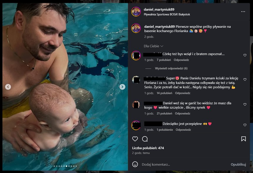 Screeny z instagramowego profilu Daniela Martyniuka