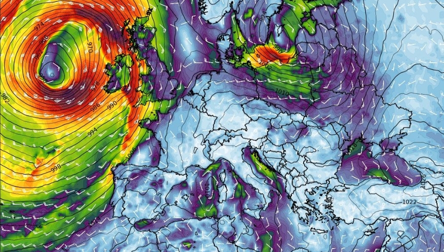 Wiatr w czwartek 30.10
