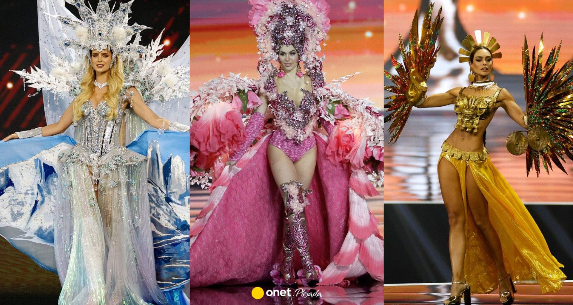 Miss Universe. Kandydatki w strojach narodowych. Tylko spójrzcie na miss Albanii - Plejada