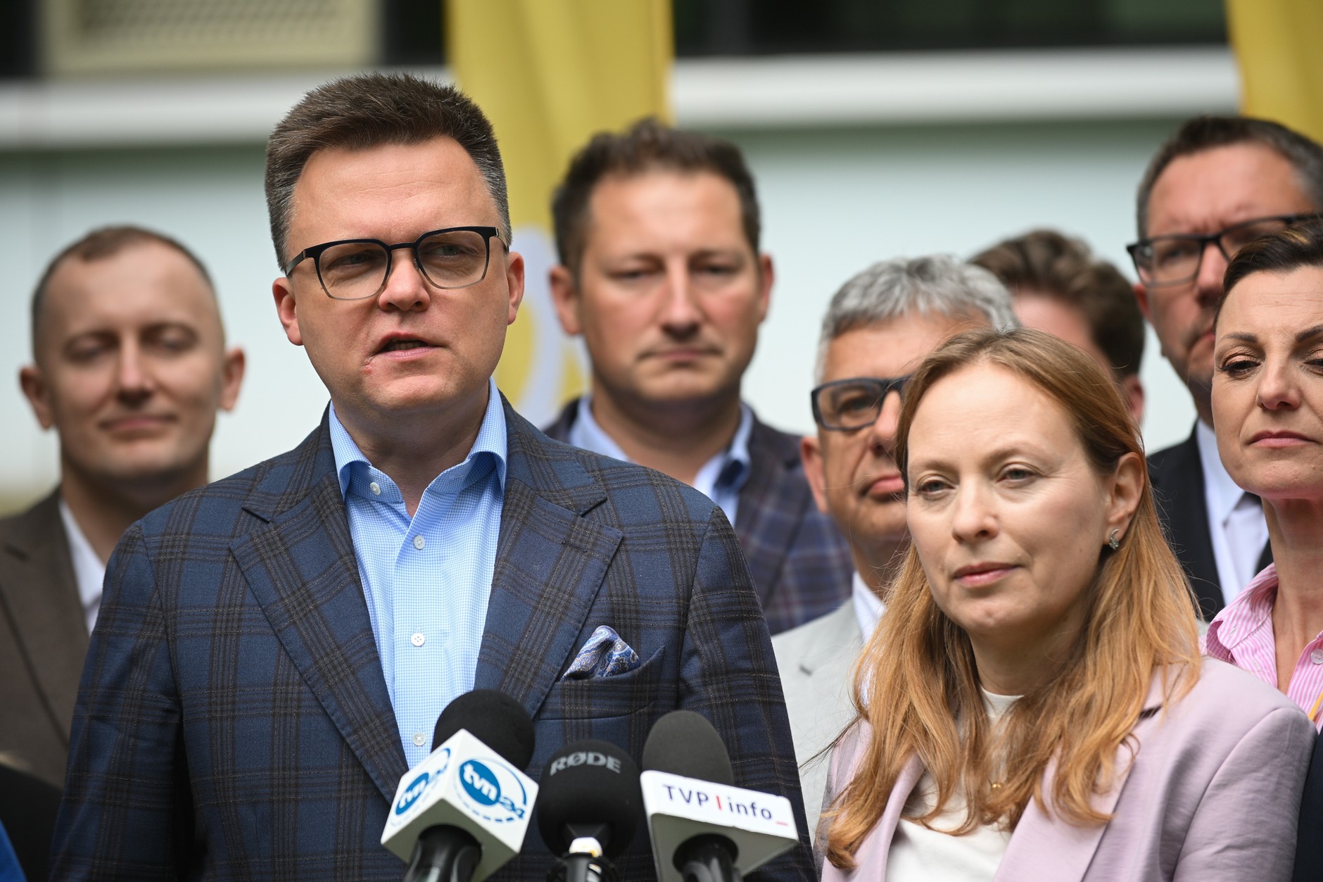 Szymon Hołownia oraz Katarzyna Pełczyńska-Nałęcz