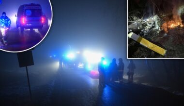 Katastrofa śmigłowca pod Rzeszowem. Strażacy szukają ofiar w lesie