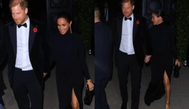 Meghan Markle niczym kobieta Jamesa Bonda. Tak wyglądała na urodzinach Kris Jenner