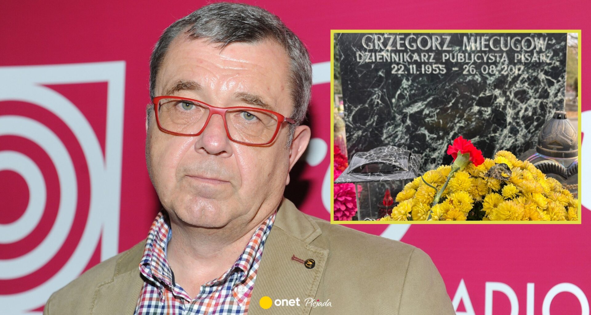 Grzegorz Miecugow dziś skończyłby 70 lat. Tak teraz wygląda grób dziennikarza TVN24