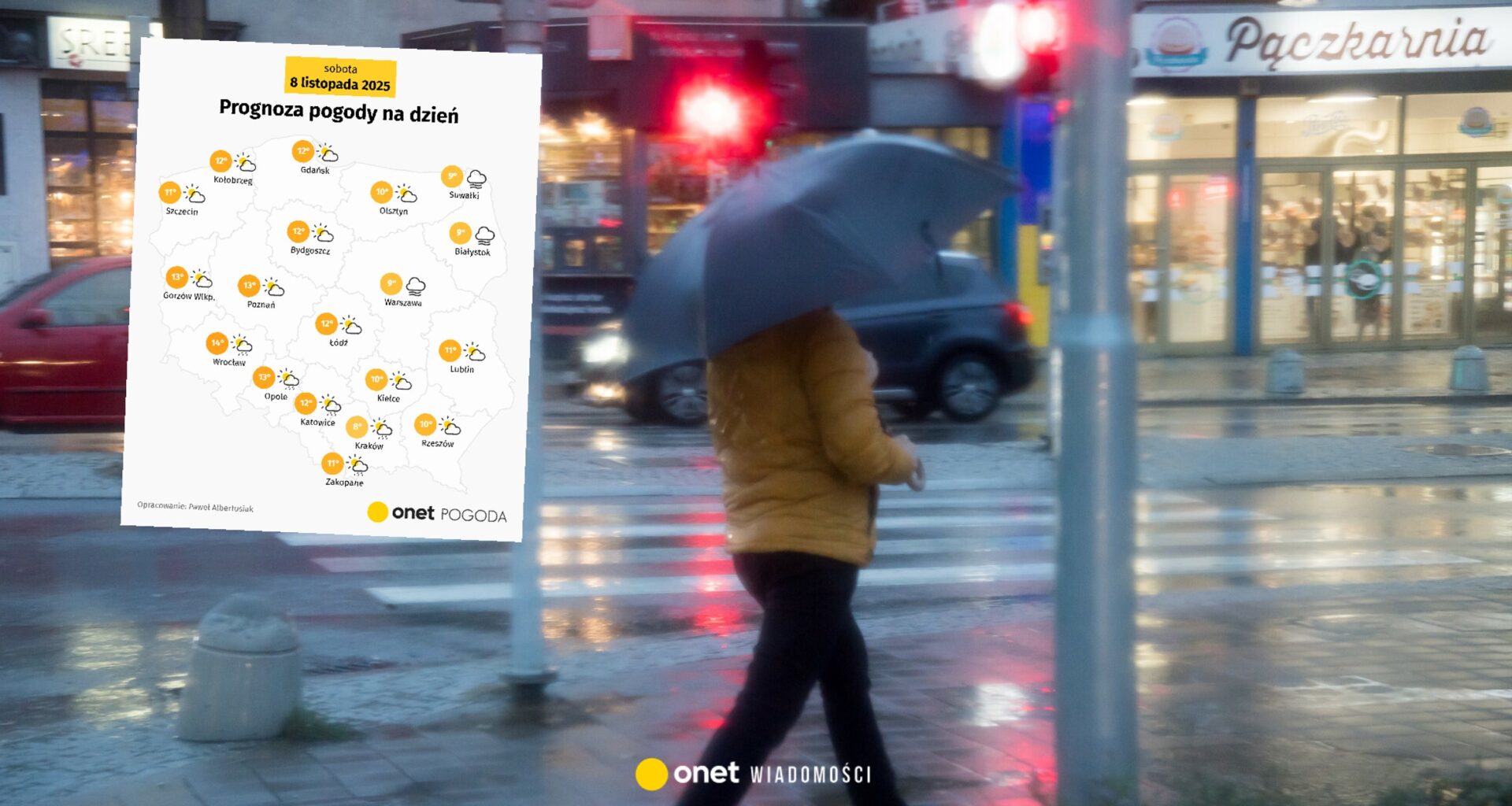 Deszczowa pogoda ogarnie dziś część Polski. Tu przydadzą się parasole