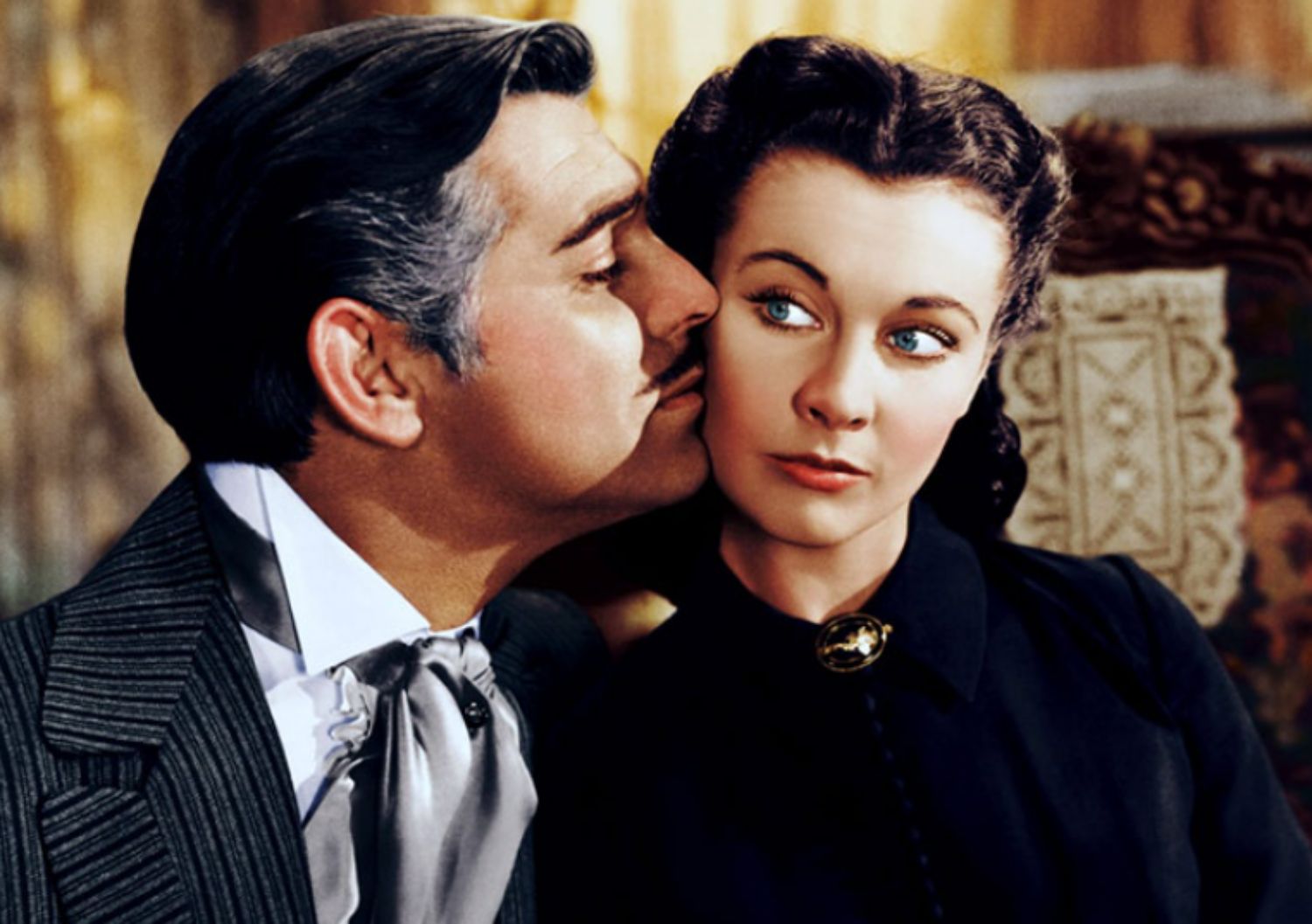 Clark Gable i Vivien Leigh w filmie "Przeminęło z wiatrem"