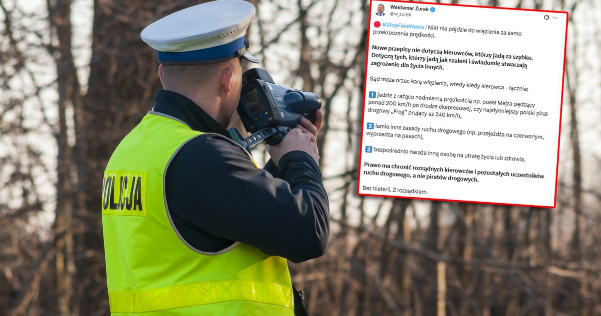 Więzienie za przekroczenie prędkości? Minister precyzuje, kto powinien się obawiać