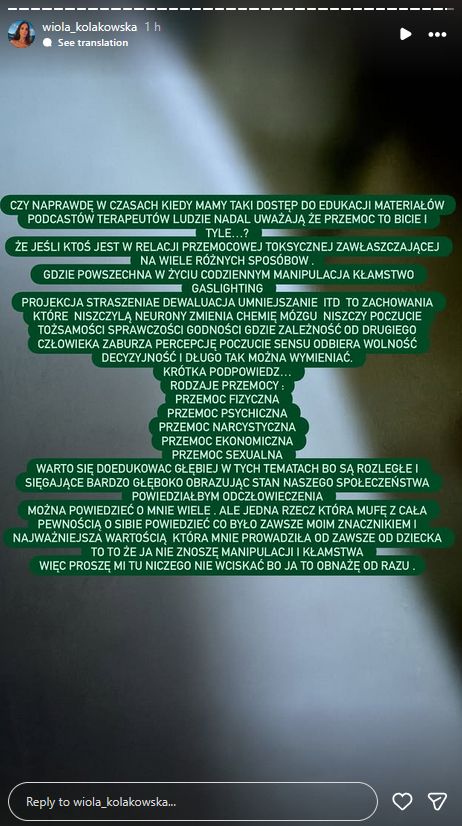 Viola Kołakowska dementuje, że była bita przez partnera