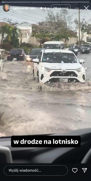 Screen z profilu Michała Żebrowskiego na Instagramie