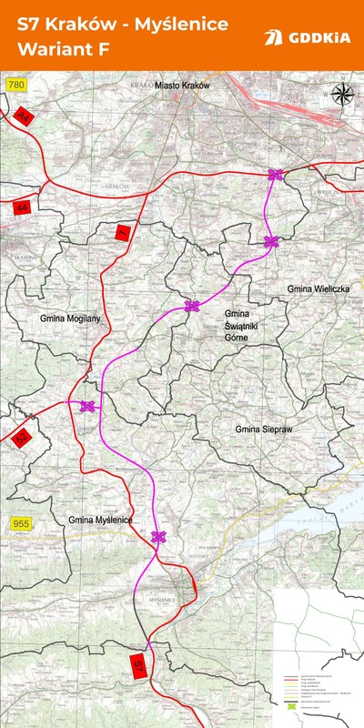 S7 Kraków-Myślenice. Wariant F