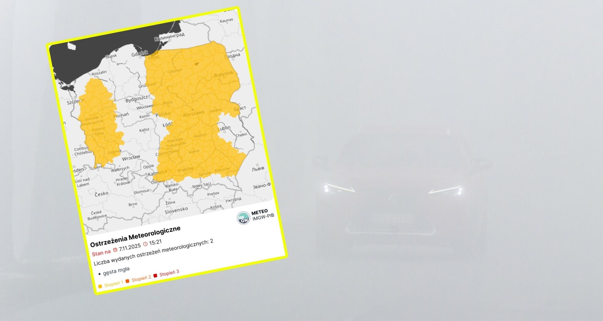 Zacznie się o 21. IMGW wydał ostrzeżenia na długi weekend