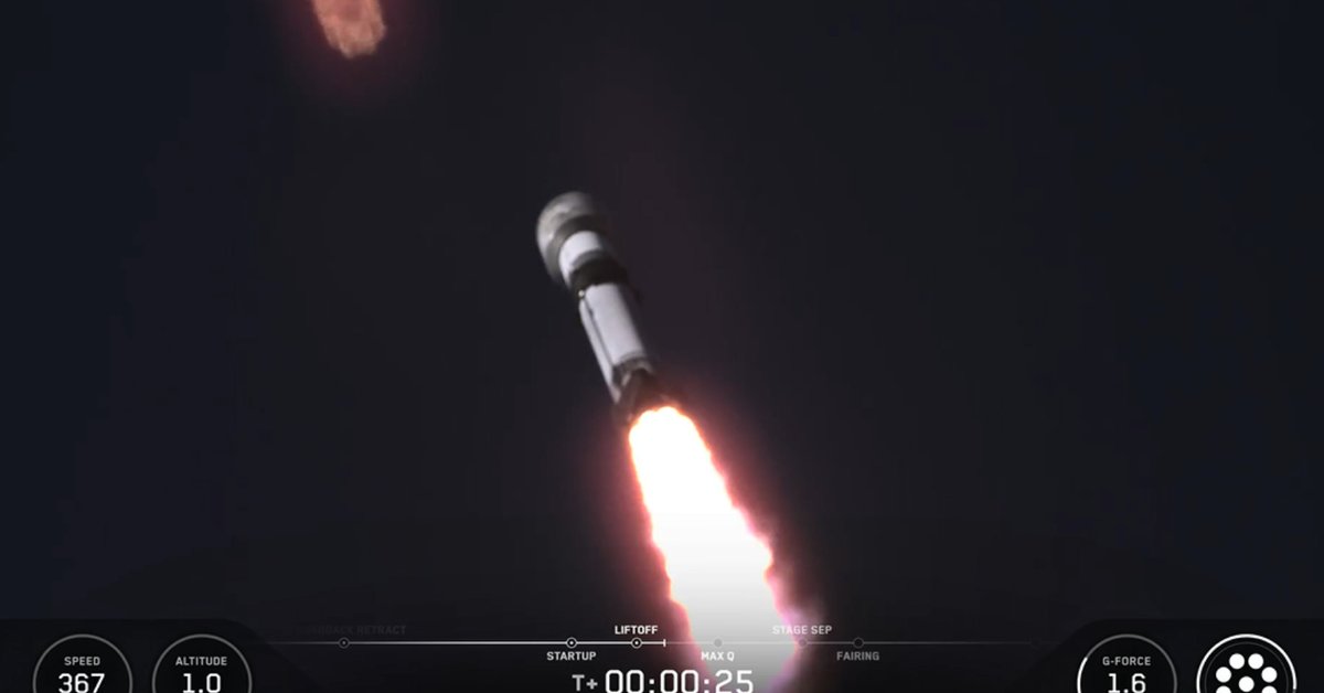 Start rakiety Falcon 9. Na pokładzie są polskie satelity wojskowe