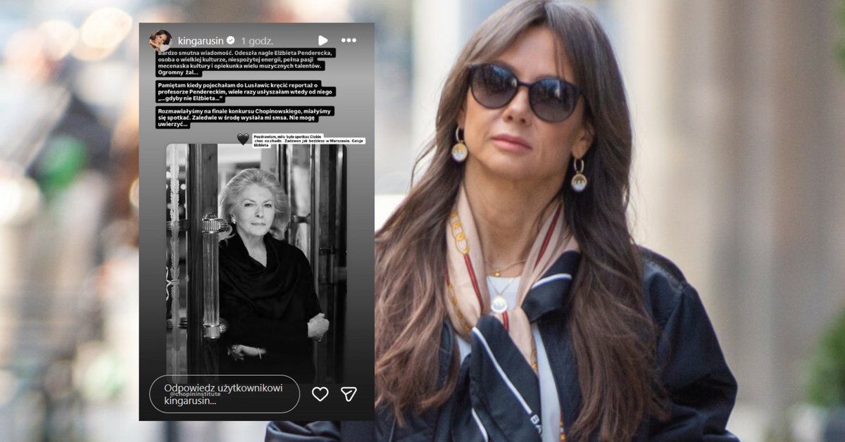 Kinga Rusin żegna Elżbietę Penderecką