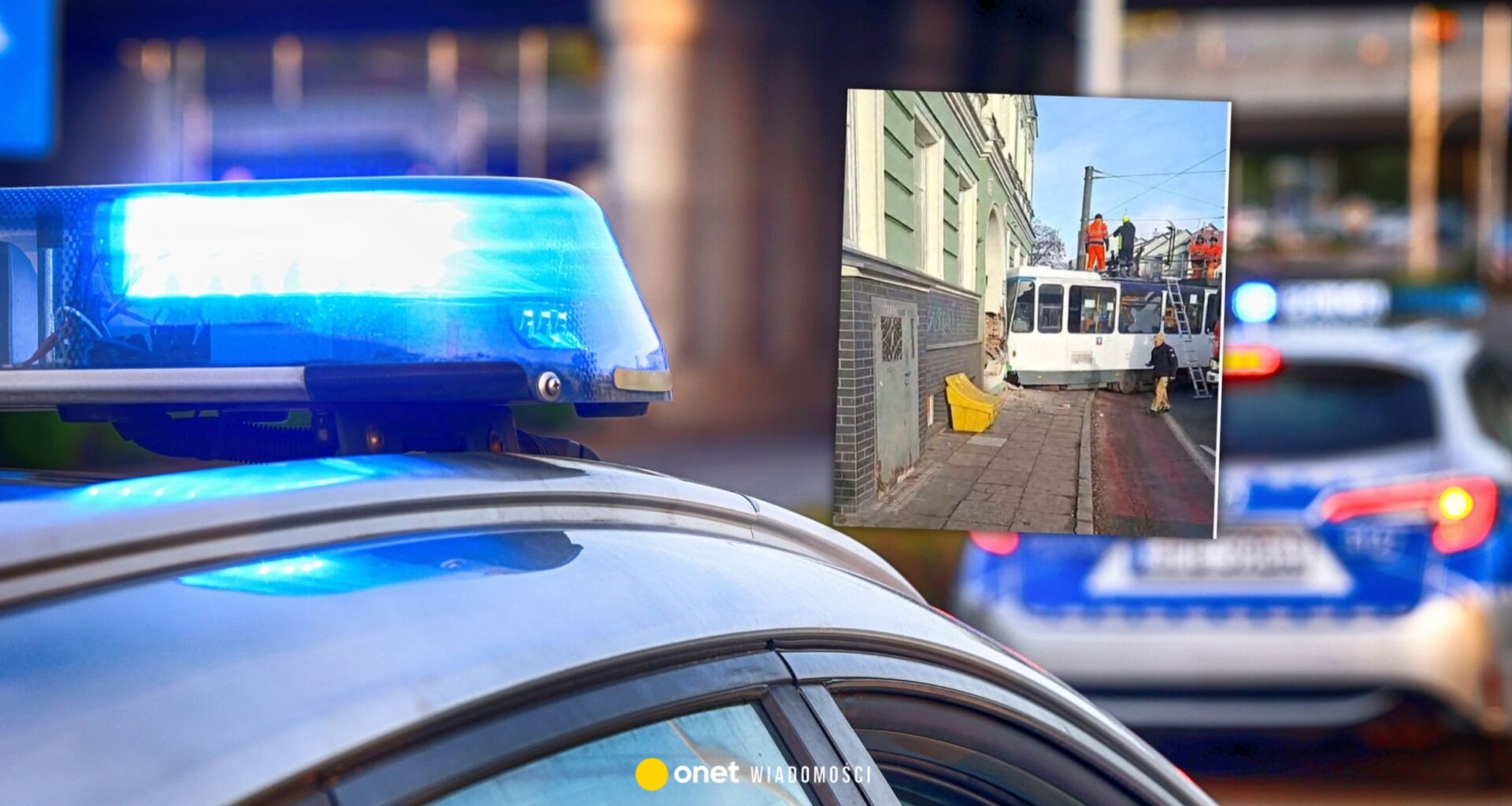 Tramwaj uderzył w kamienicę w Szczecinie [ZDJĘCIA, NAGRANIA]