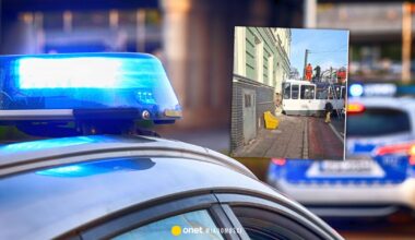 Tramwaj uderzył w kamienicę w Szczecinie [ZDJĘCIA, NAGRANIA]