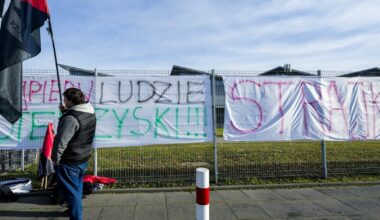 Protest w fabryce Valeo w Chrzanowie