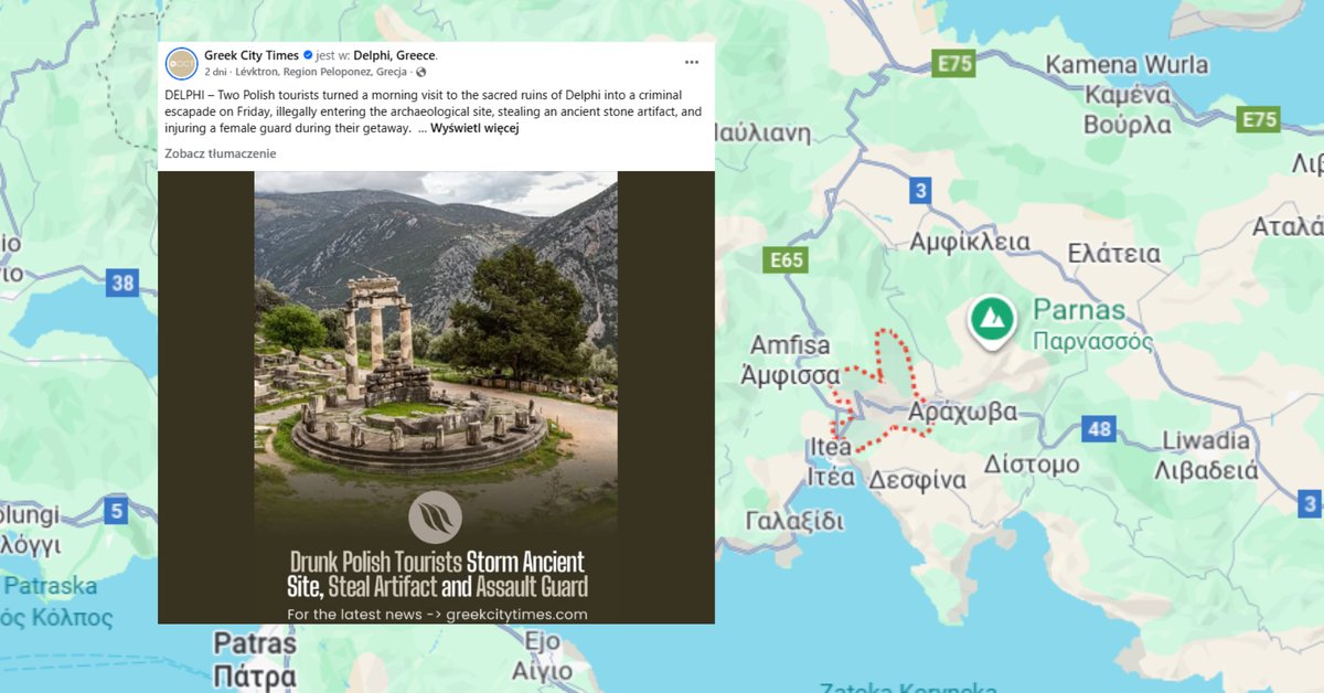 Polacy "szukali wrażeń" w Grecji. Ukradli starożytny artefakt