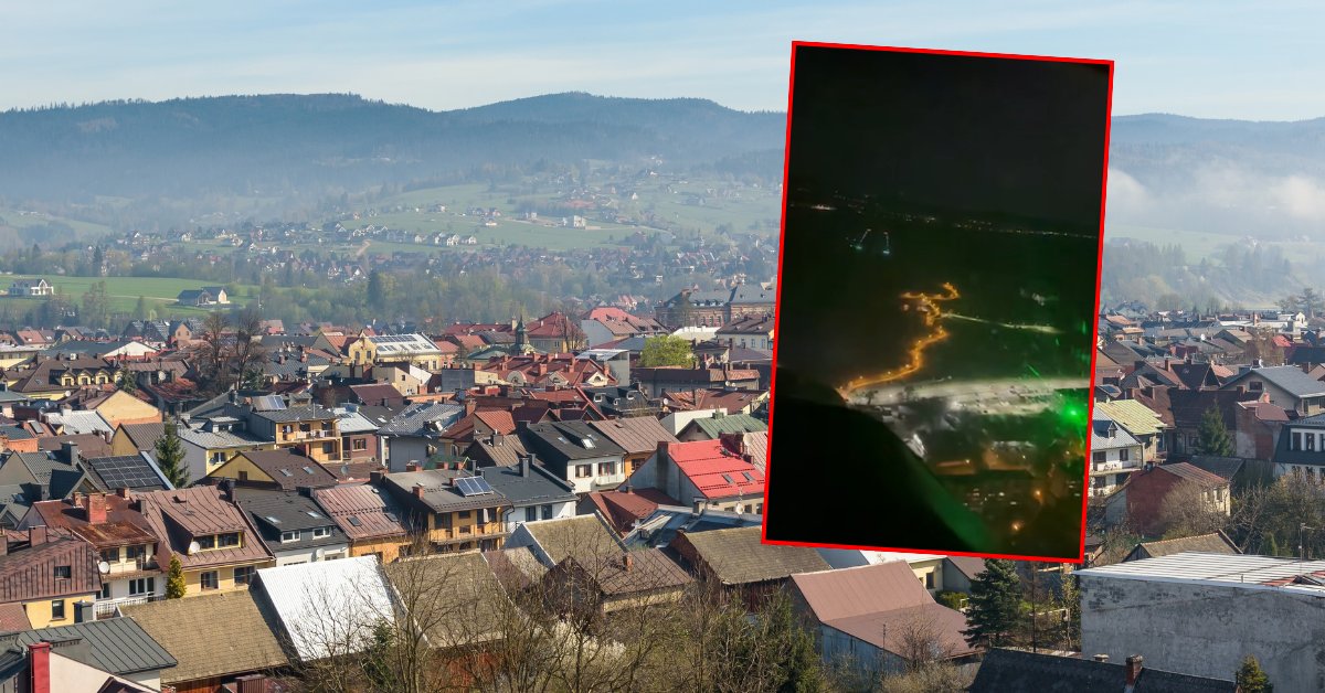 Kierowali laser w stronę pilotów. Niebezpieczny incydent nad Nowym Targiem [WIDEO] - Onet