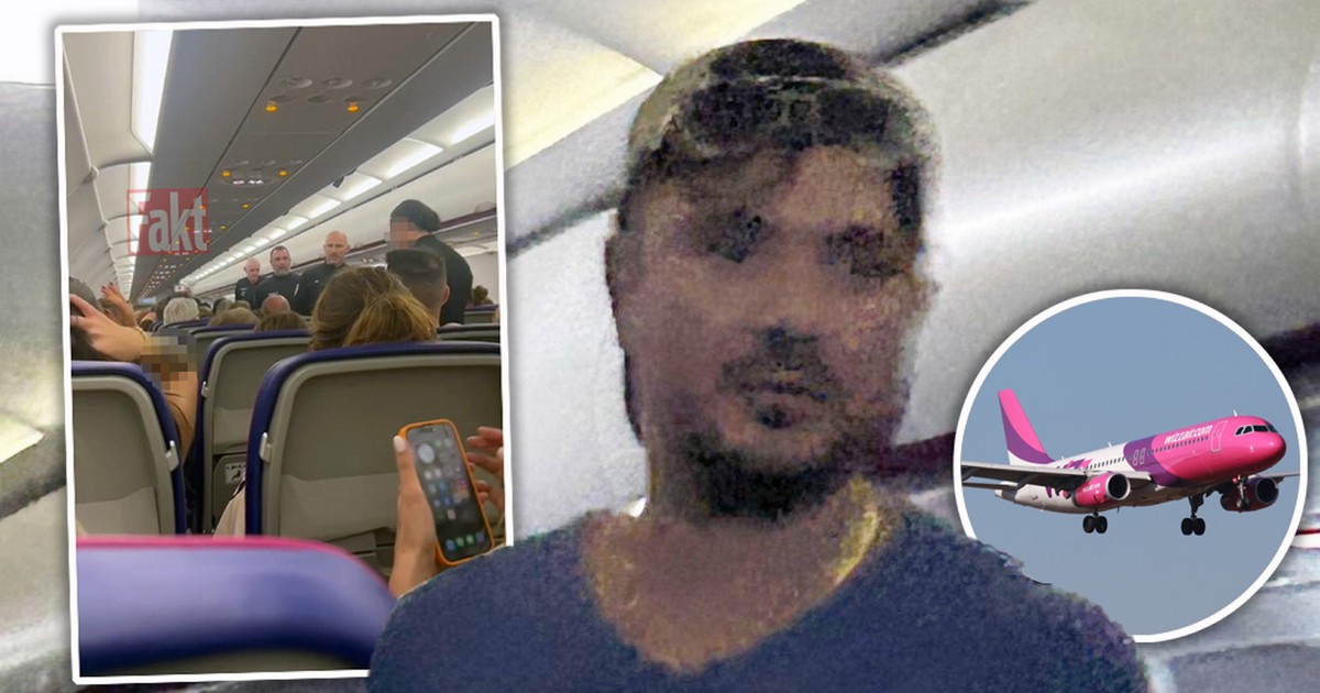Daniel Martyniuk rozrabiał w samolocie Wizz Air. Teraz grozi pasażerom