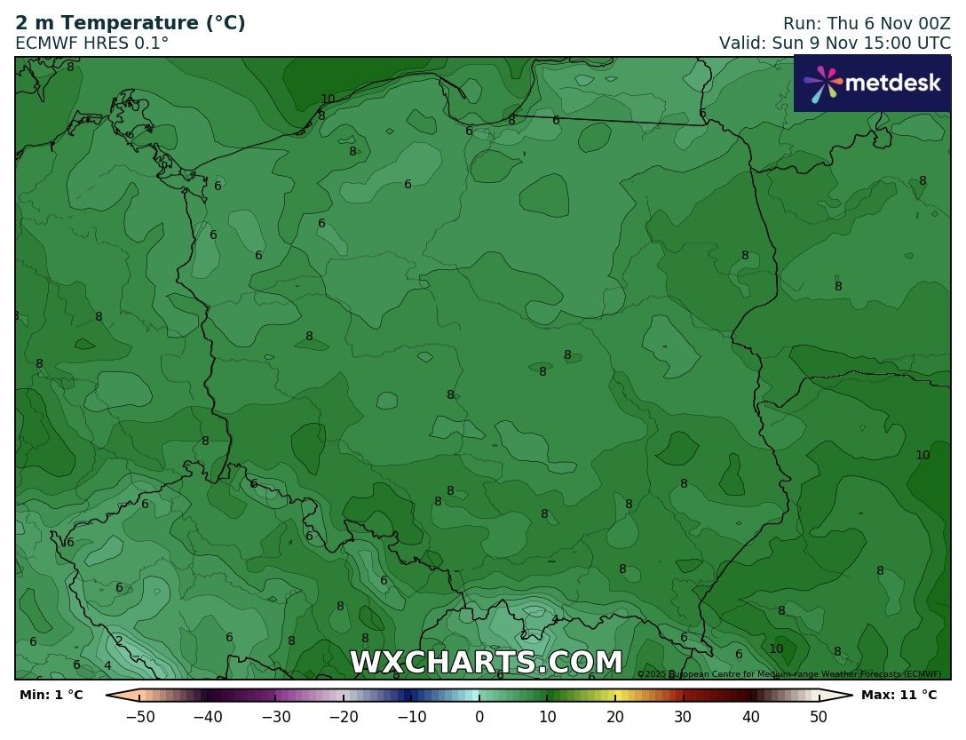 W długi weekend temperatura nie przekroczy 10 st. C